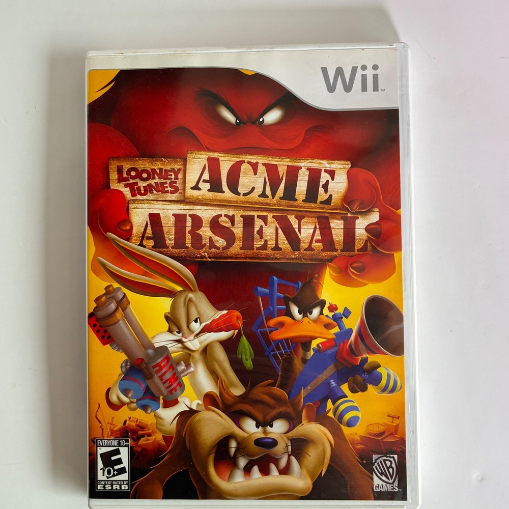 Nintendo Wii Looney Tunes Acme Arsenal Video Game WB Games E10+
